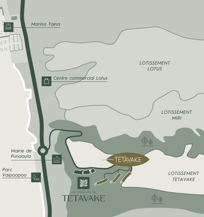 Les terrasses de tetavake - Plan